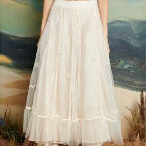 Sister Jane Jolene Tulle Ruffle Midi Skirt - NWT Large